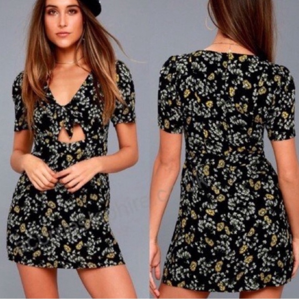 Free People Jinx floral skort romper mini dress